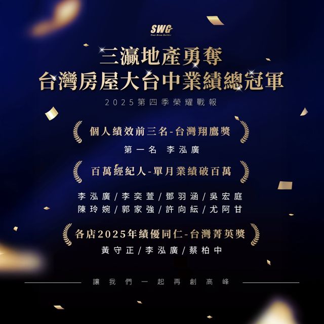 2025 第四季榮耀戰報：個人獎項